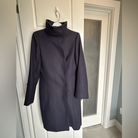 Aritzia Babaton Walton Navy Wool Coat - Picture 3 of 7